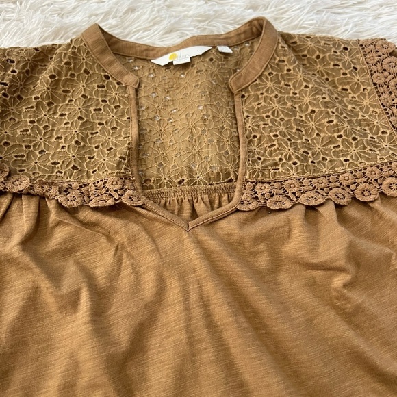 Boden Top Notch Neck Woven Mix - Size 10 - Picture 6 of 9